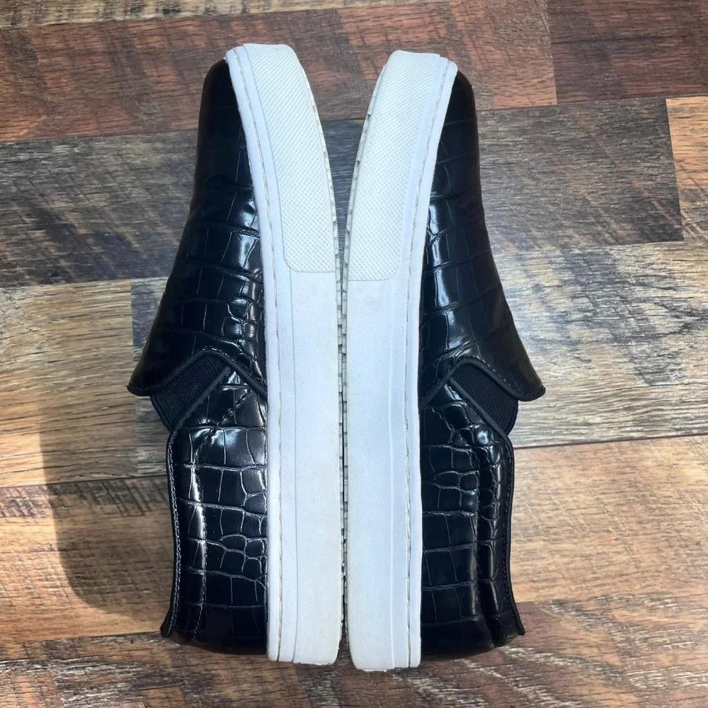 Sam Edelman Women's Lacey Black & White Slip on Sneakers Size 10 - Picture 6 of 8